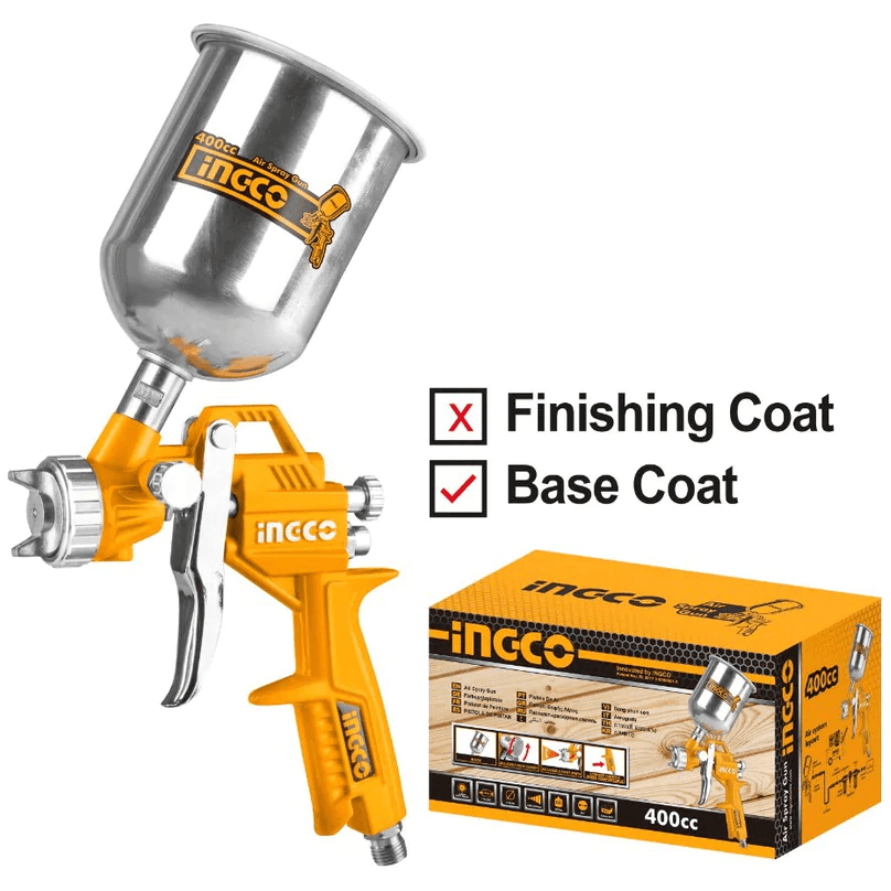 Ingco ASG4041 Paint Spray Gun Gravity Type 400cc - KHM Megatools Corp. Ingco ASG4041 Paint Spray Gun Gravity Type 400cc - KHM Megatools Corp.